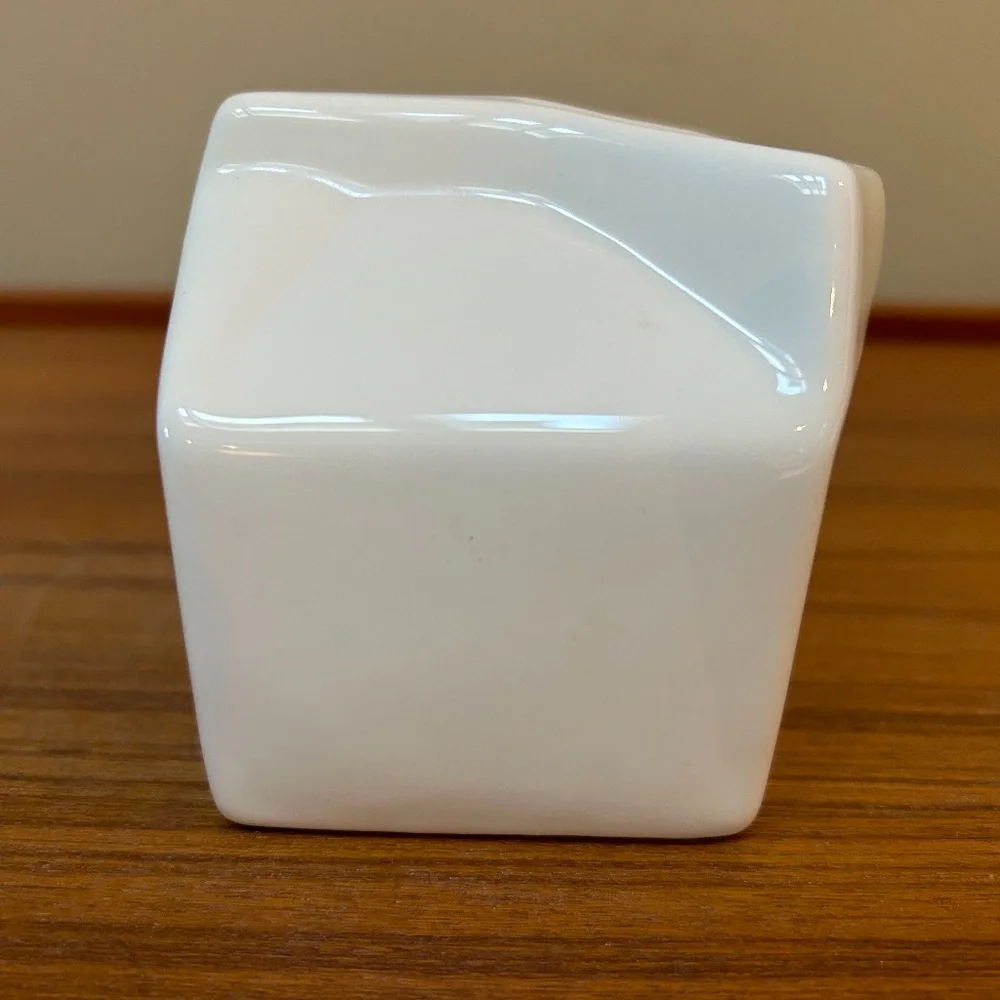 White Ceramic Crate & Barrel Creamer
